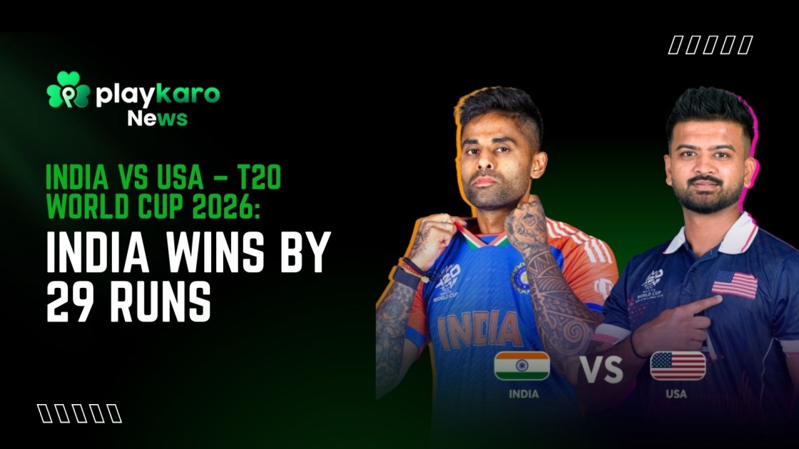 India vs USA – T20 World Cup 2026 India Wins by 29 Runs