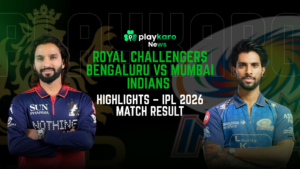 RCB vs MI 2026 Match Scorecard, Highlights & Live