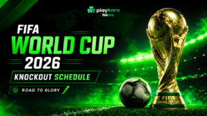 FIFA World Cup 2026 knockout schedule showing Round of 32, quarterfinals, semifinals, and final match details.
