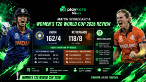 India vs Netherlands Match Scorecard & Women's T20 World Cup 2026 Review