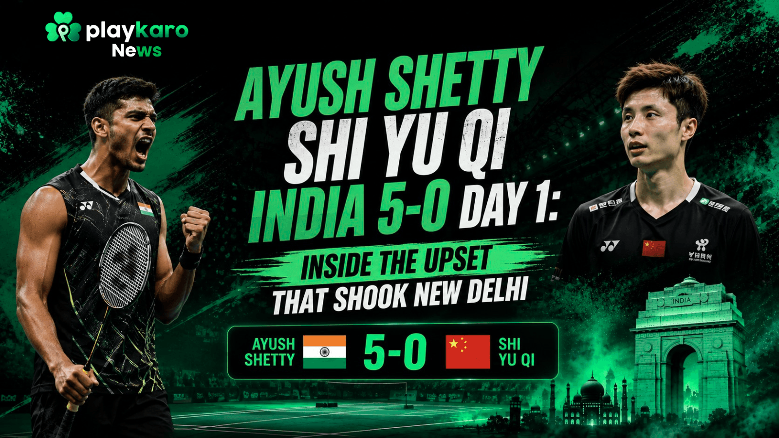 Ayush Shetty Shi Yu Qi India 5-0 Day 1: Inside the Upset That Shook New Delhi